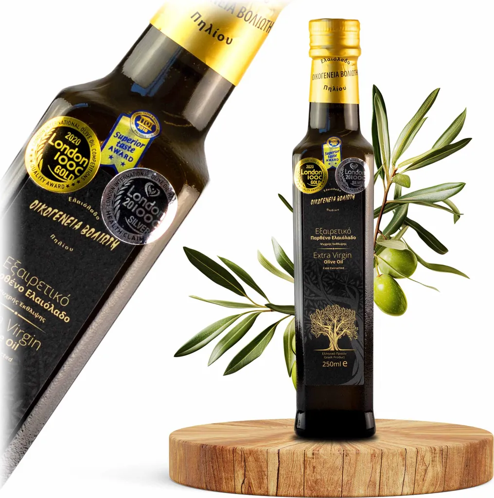 Voliotis | Olive Oil - 250 ML - Unfiltered - Fruity Taste - Cold-Pressed - Extra Virgin 250 ml
