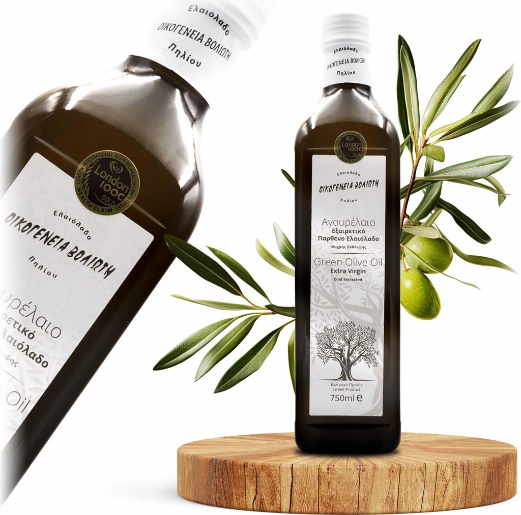 Voliotis | Olive Oil - 750 ML - Freshly Harvested 2025/2026 - Cold-Pressed - From Green Olives - High in Polyphenols 750 ml