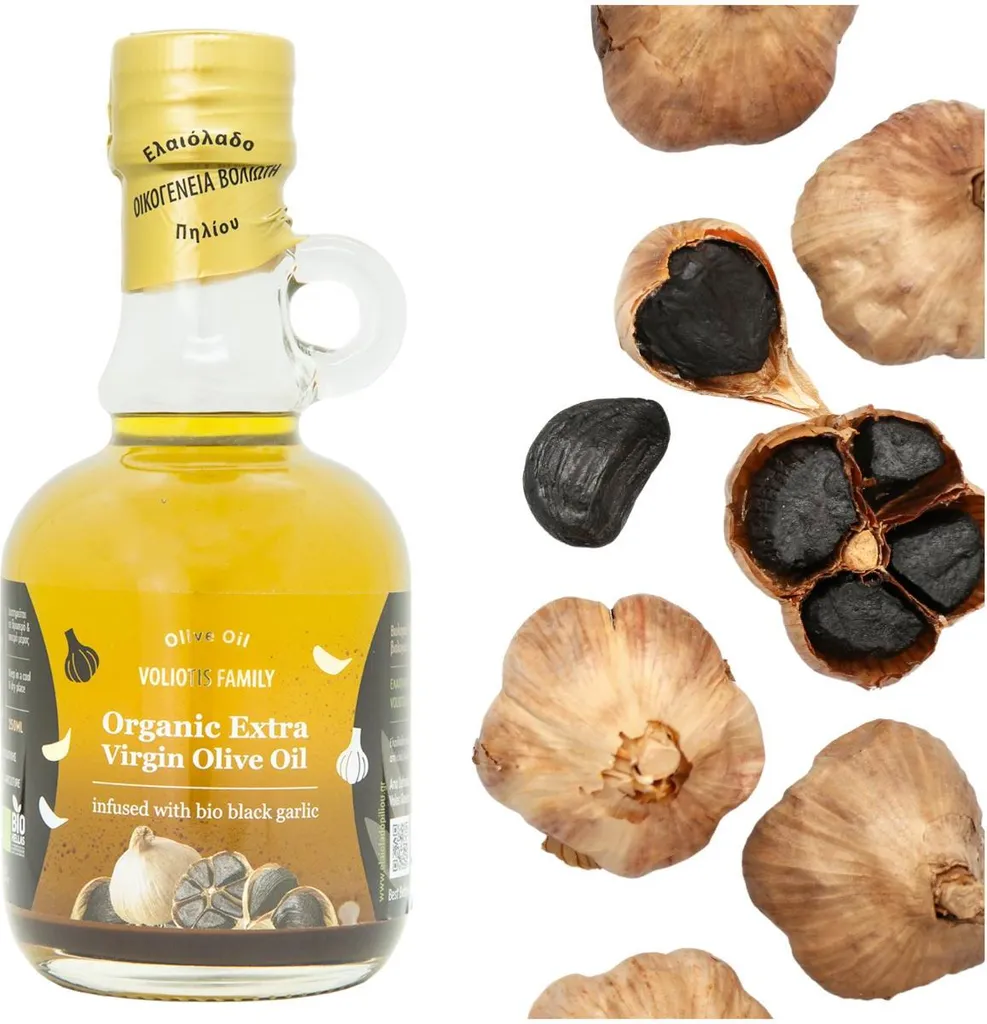 Voliotis | Olive Oil - Garlic Flavored - 250 ml - Unfiltered - Cold-pressed 250 ml
