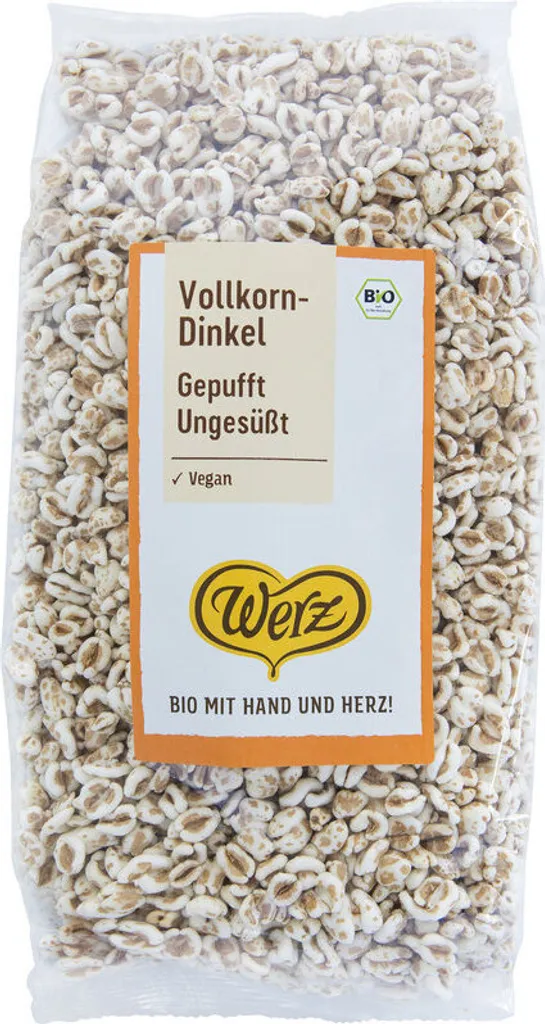 naturkorn mühle Werz Wholegrain puffed spelt - unsweetened 150g