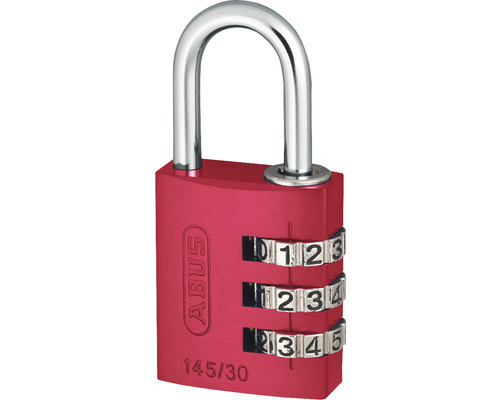 Padlock Abus 145/30 red lock tag 30 mm