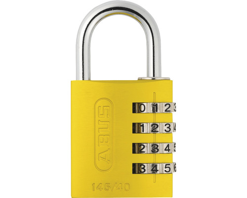 Abus 145/40 yellow padlock with Lock-Tag, 40 mm