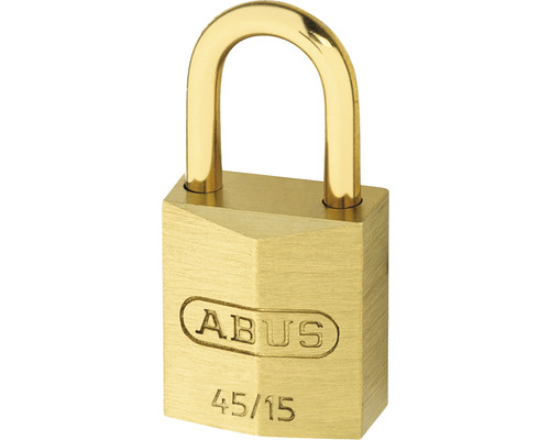 Padlock Abus 45MB/15 brass lock tag 15 mm