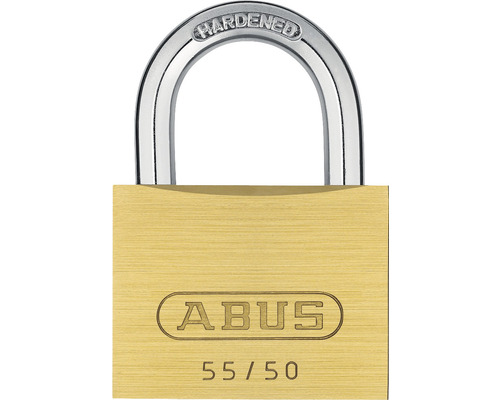 Abus 55/50 brass padlock, keyed alike