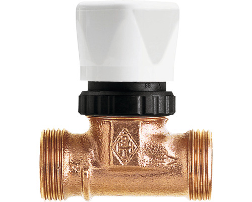 Heimeier flow control valve with thermostat upper part 3/4 inch 1328-02.000 without hand control cap