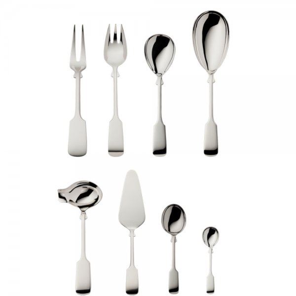 Robbe & Berking 9-piece set of old-style spades, size 150