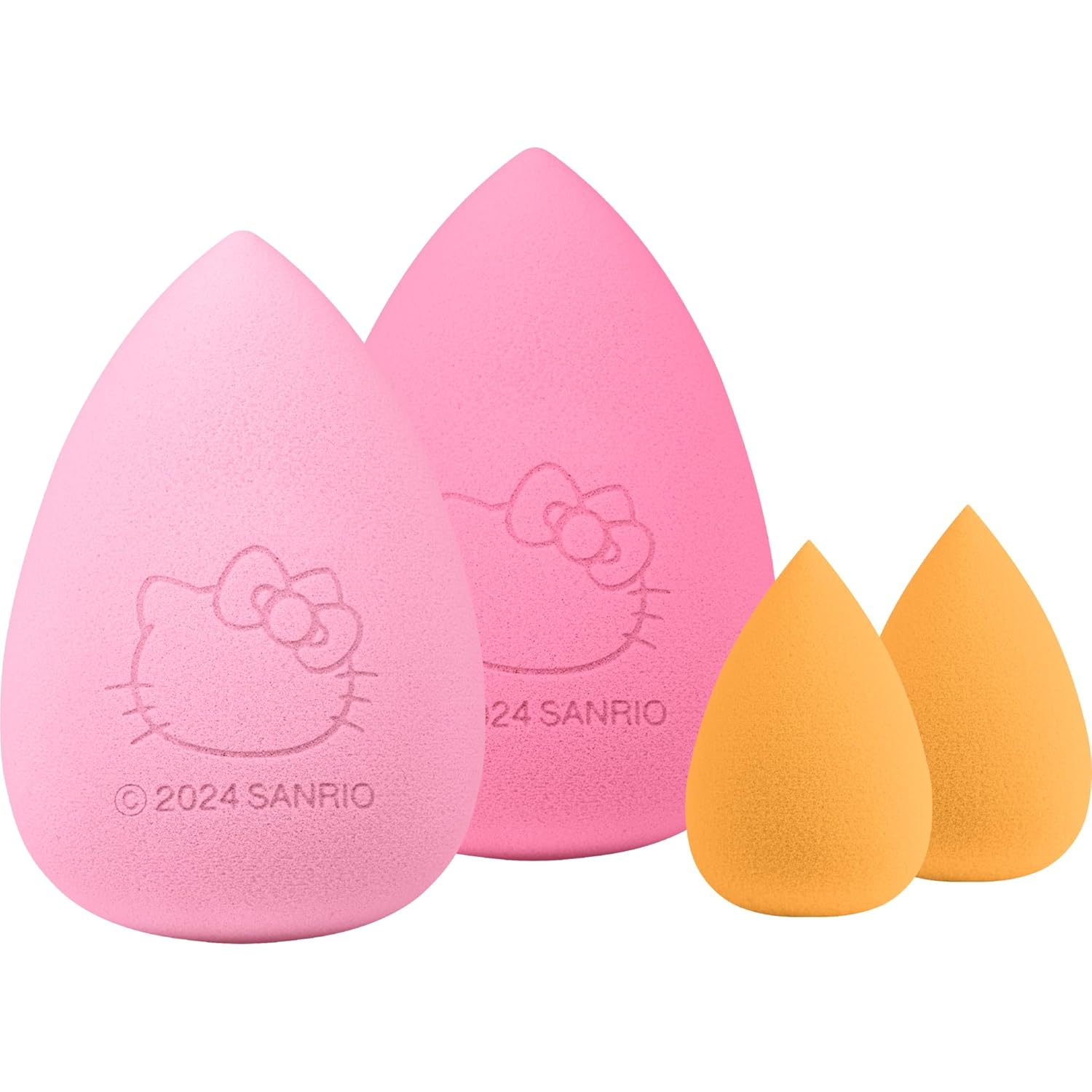 essence cosmetics essence Hello Kitty beauty sponge set, make-up sponges, no. 01, vegan, nanoparticles free, pack of 4