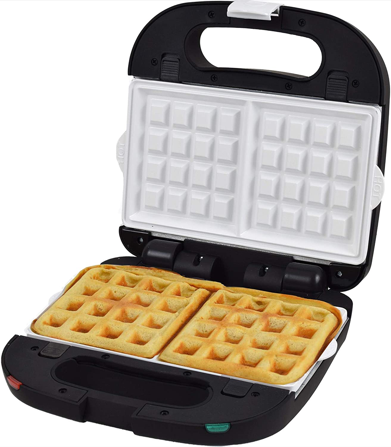 Syntrox Germany Chef Maker Waffle Iron Chef Maker/1500 W CERAMIC for Belgian Waffles with ceramic coating, stainless steel and removable back panels