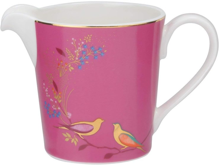 Portmeirion Sara Miller Chelsea - SMC78966-XG - Cream jug, ceramic, pink, 165 x 125 x 95 mm