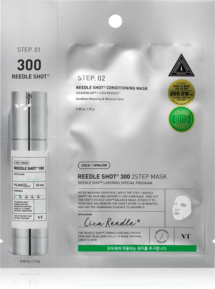 VT Cosmetic Reedle Shot 300 2-Step Mask Intensive renewing mask for a two-phase skin care