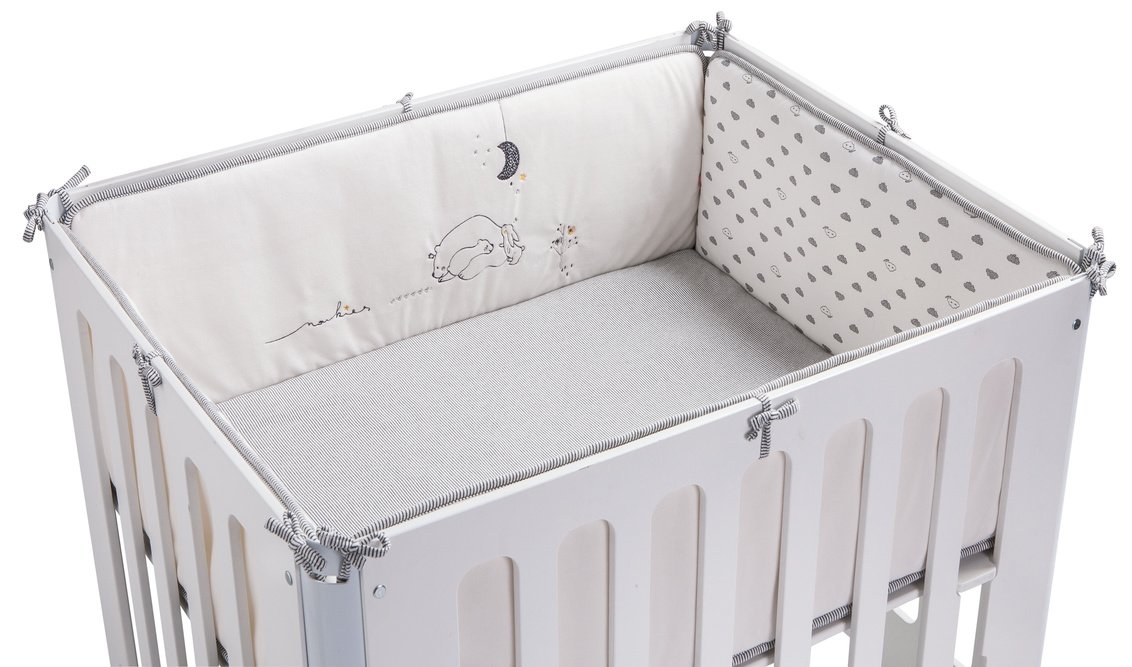Noukies bb1850.61 Timeless Playpen Carpet with White Trim