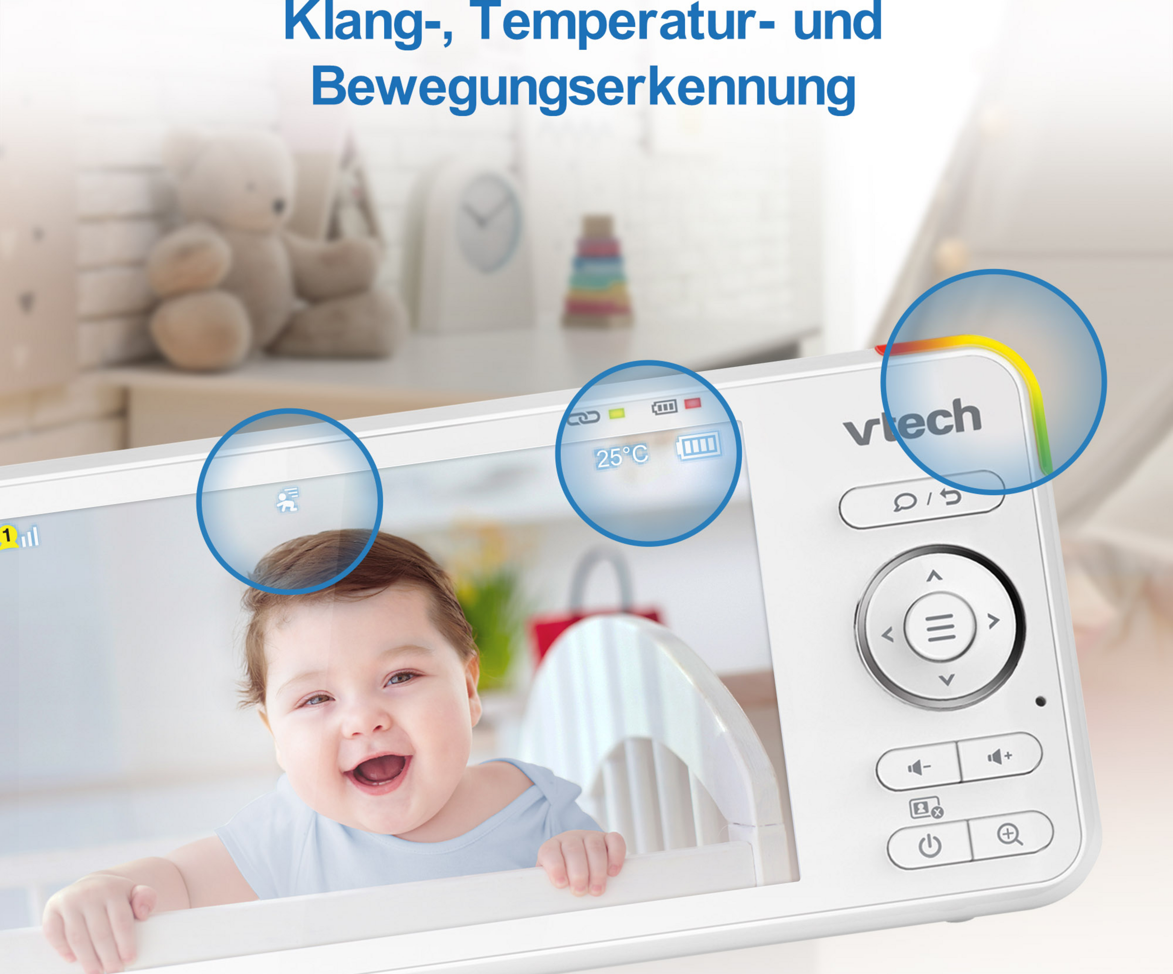 vtech Smart Video Baby Monitor with 5"/12.7 cm LCD Screen & Night Light