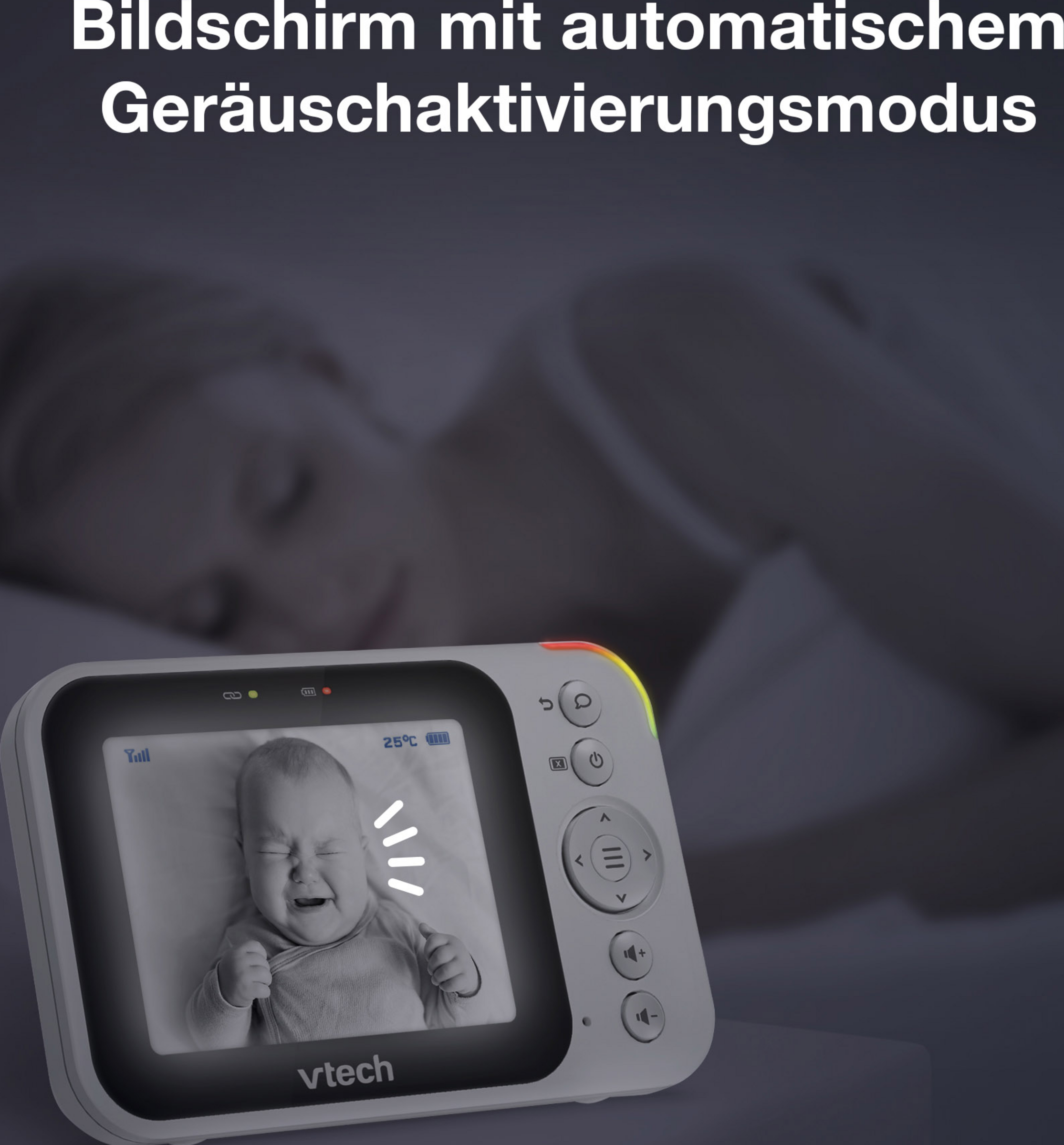 vtech Video Baby Monitor with 3.5"/11.6 cm LCD Screen & Pan-Tilt-Zoom Camera
