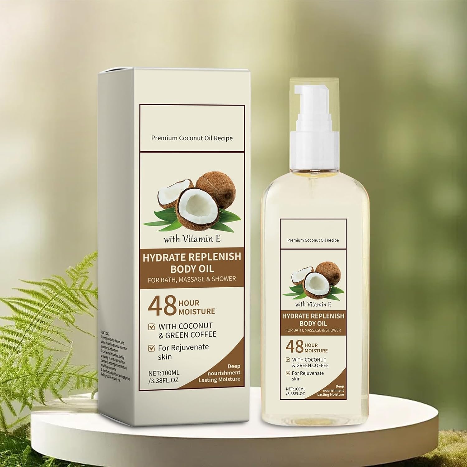 Generic Coconut Oil For You To Achieve An Immersive Comfort Massage And Nutrition Enjoy Body Oil Urd941 (Beige, 100ml)