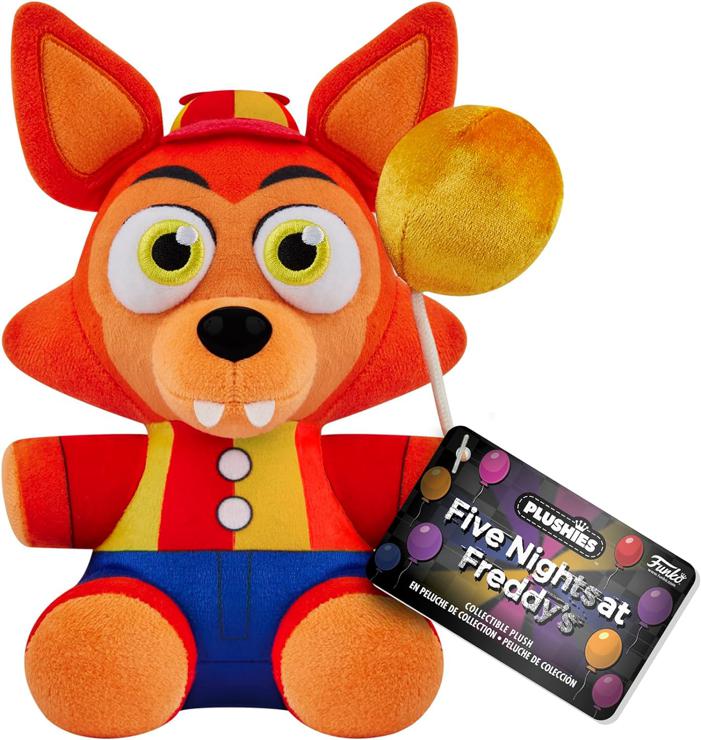 Funko Plush: Five Nights at Freddy's (FNAF) SB - Balloon Foxy - (CL 7") - Foxy - Plush Toy - Birthday Gift Idea - Official Merchandise - Filled Plush Toys for Children and Adults