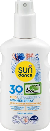 SUNDANCE Sun spray, MED ultra sensitive, SPF 30, 200 ml
