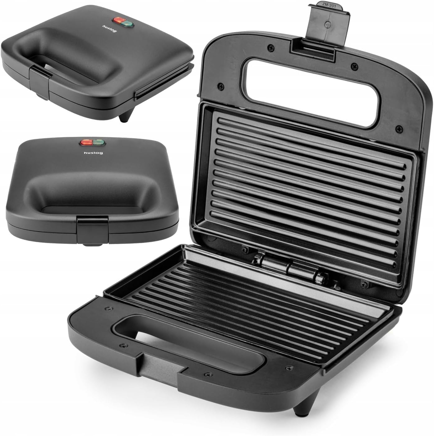 QuickBite Sandwich Maker Non-Stick 1000W Panini Black