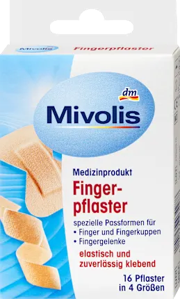 Finger plasters, 16 pieces