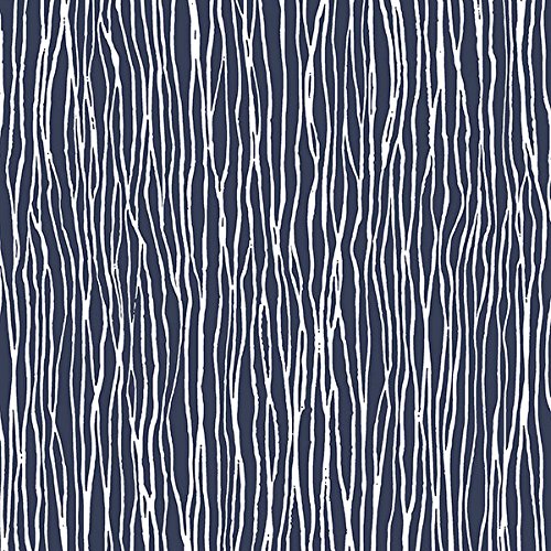galerie-24 Sh34530 – Shades Grainy Blue Stripes White Galerie Wallpaper