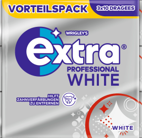 Wrigley\'s Chewing gum, extra professional white 3 pack, 30 hours