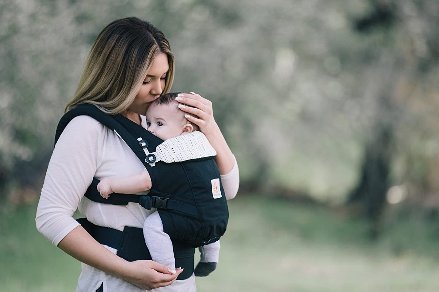 Ergobaby baby carrier for newborns, Adapt Grey 3-in-1 baby carrier system Ergonomic, baby carrier bag, front carrier