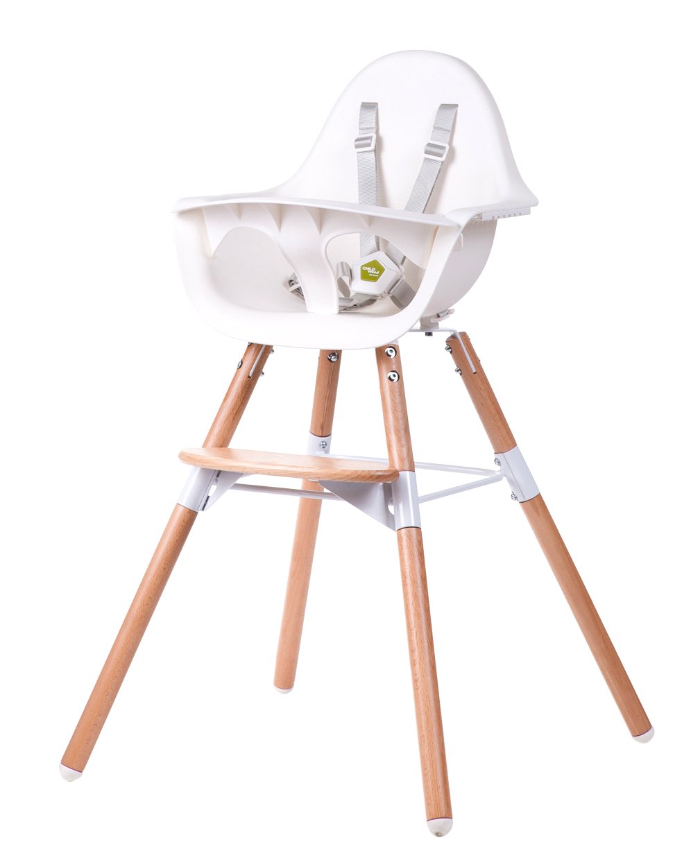CHILD WOOD Baby High Chair Evolu 2 in 1 Set charcoal