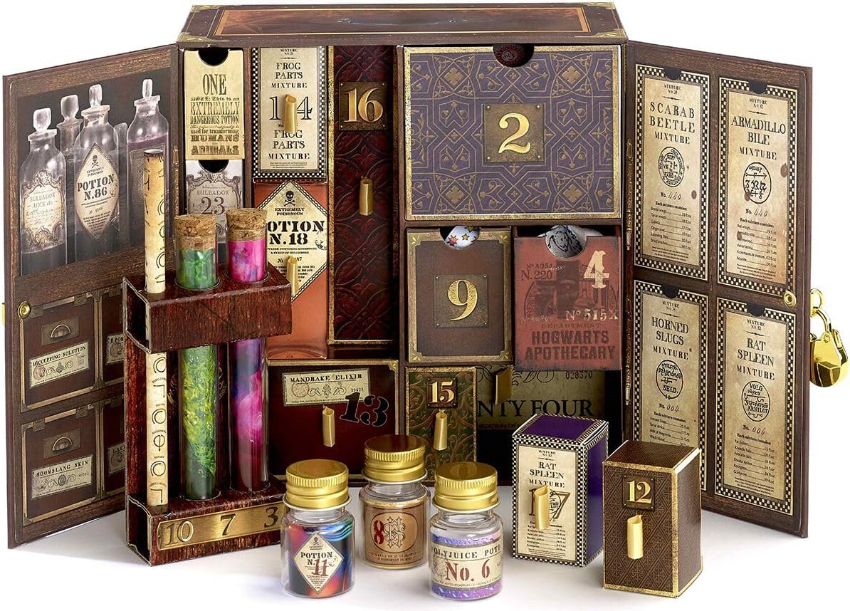 The Carat Shop Harry Potter Advent Calendar Jewelery & Accessories Harry Potter Gifts Potion Box 24 Doors Official Harry Potter Fan Item