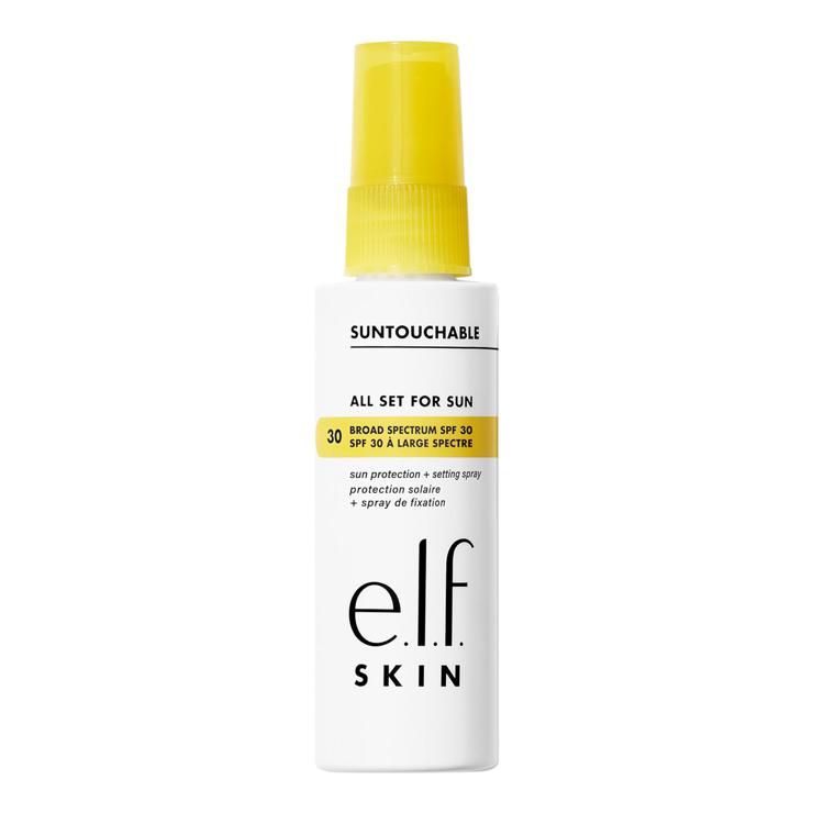 e.l.f. e.l.f. eleven. Skin All Set For Sun SPF 30, Fixing Spray with SPF 30 for Long-Lasting Makeup, Weightless, Non-Greasy Formula, Vegan & Cruelty Free, Packaging May Vary