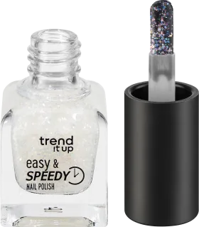 trend !t up Nail polish Easy & Speedy 470 Transparent with Duochrome Glitter, 6 ml