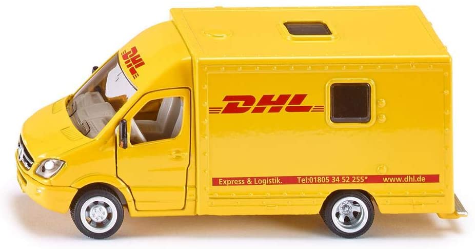 Siku 1936, Mail Van, 1:50, Metal / Plastic, Yellow, Openable Doors