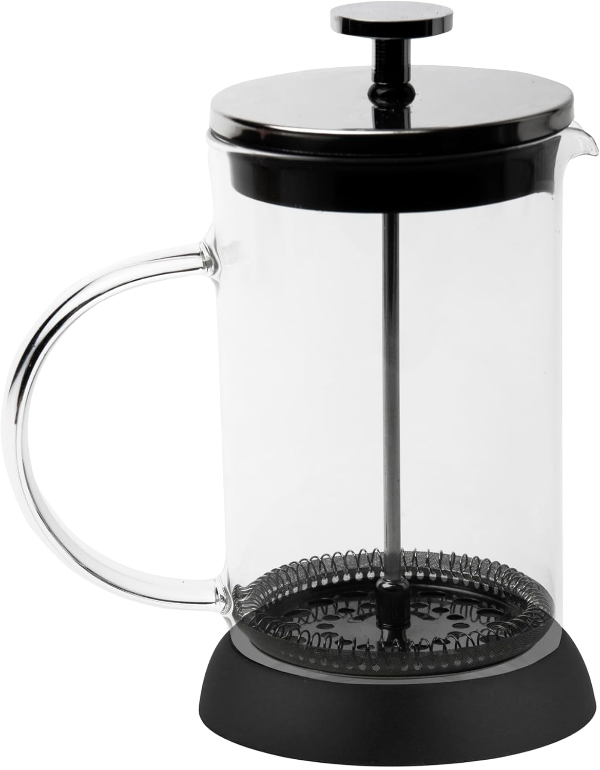 Excelsa Essential Glass Tea Strainer with Stainless Steel Filter 350ml Non Slip Base Dishwasher Safe