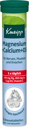 Kneipp Magnesium + Calcium + D3 effervescent tablets 20 pcs., 90 g