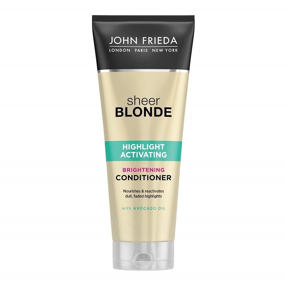 John Frieda Sheer Blonde Highlight Activating Whitening Conditioner with Avocado Oil 250ml, ‎conditioner (brightening)