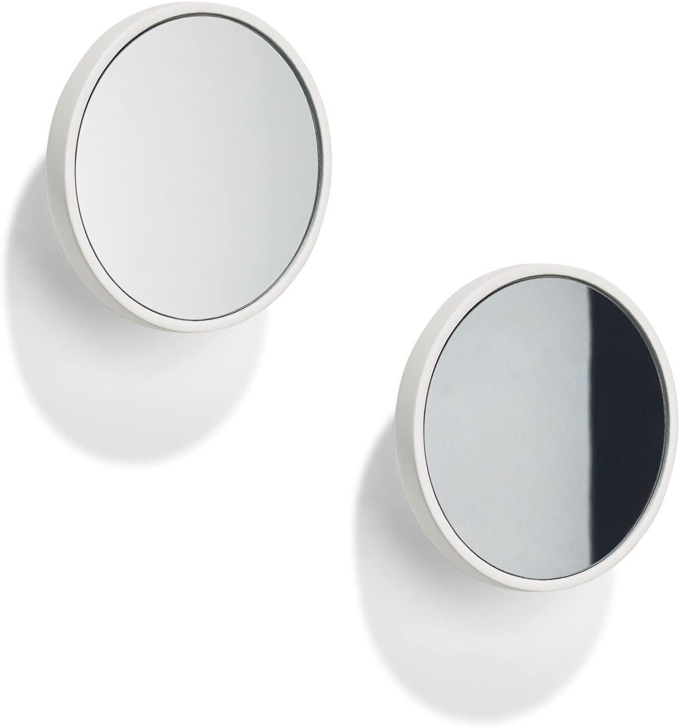Philippi Mirror Coat Hook with Mirror, White, Large