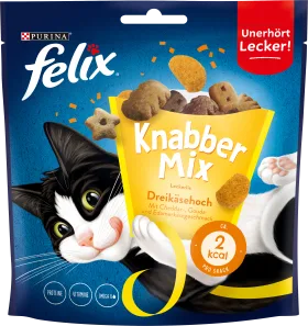Felix Cat treat nibble mix three cheese high, 120 g