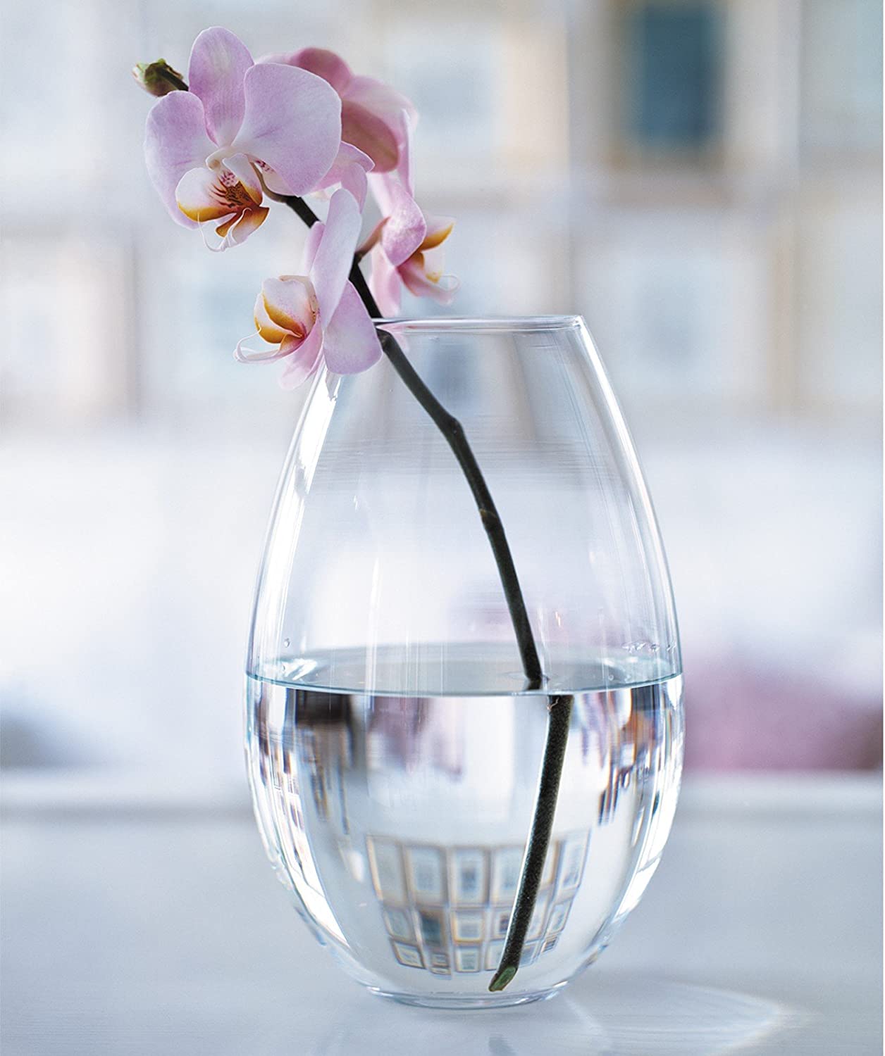 Holmegaard Cocoon Clear Glass Vase 20.5cm
