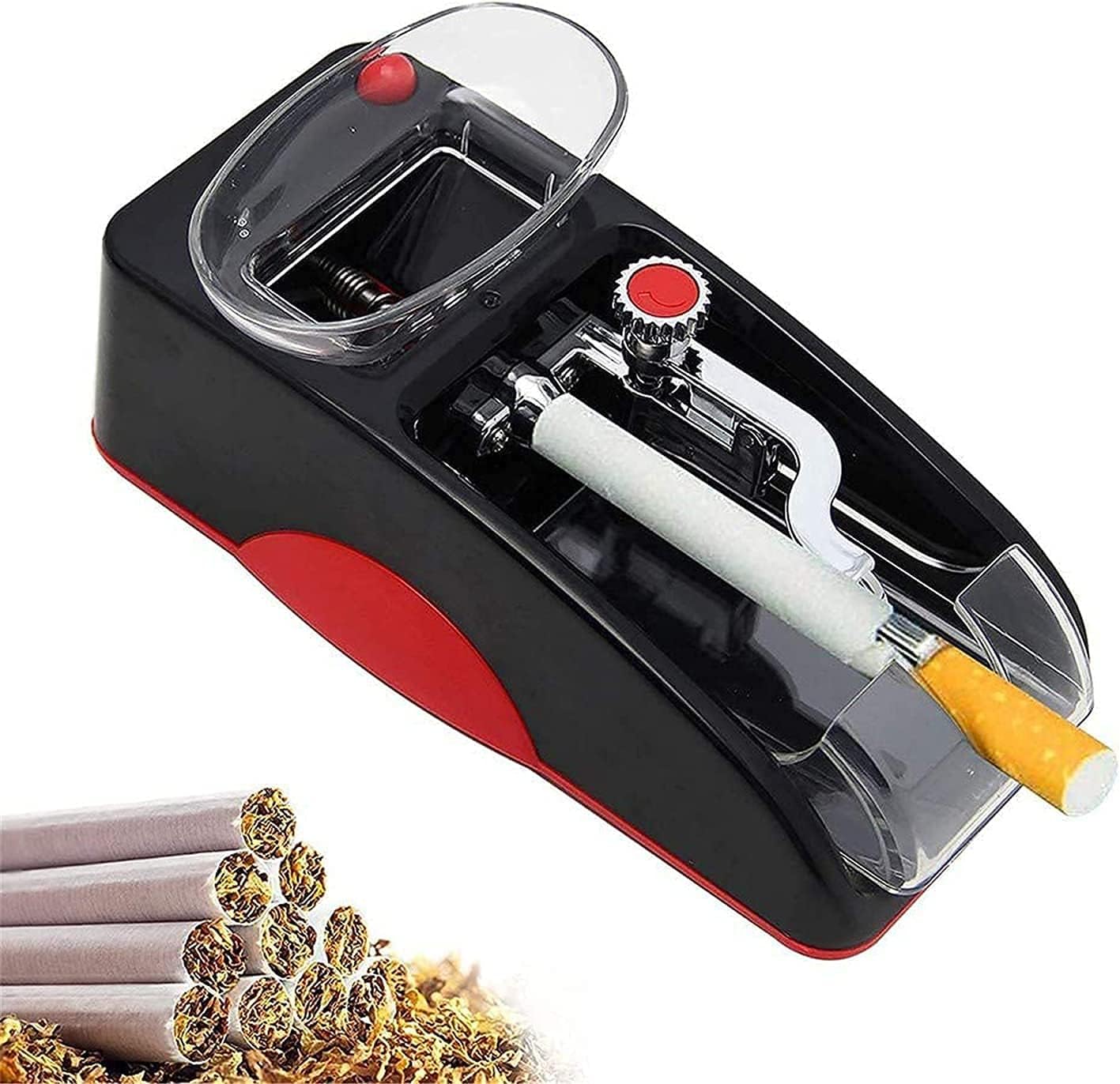 JRZTC Portable Electric Manufacturer Machine, Mini Household Automatic Rolling Machine Injector Machine for Faster Rolling