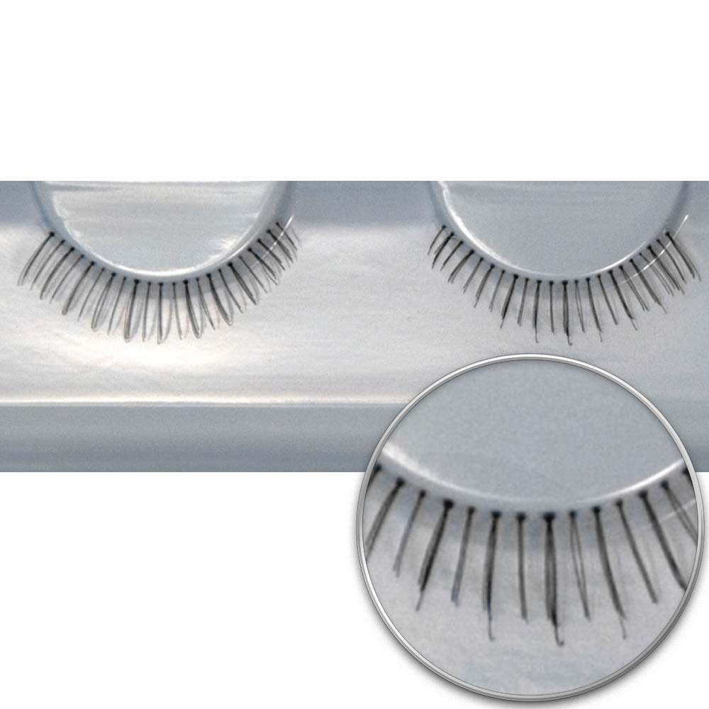 GRIMAS Human Hair False Eyelashes No. 104, Under Lashes, licht und kurz schwarz, ‎104