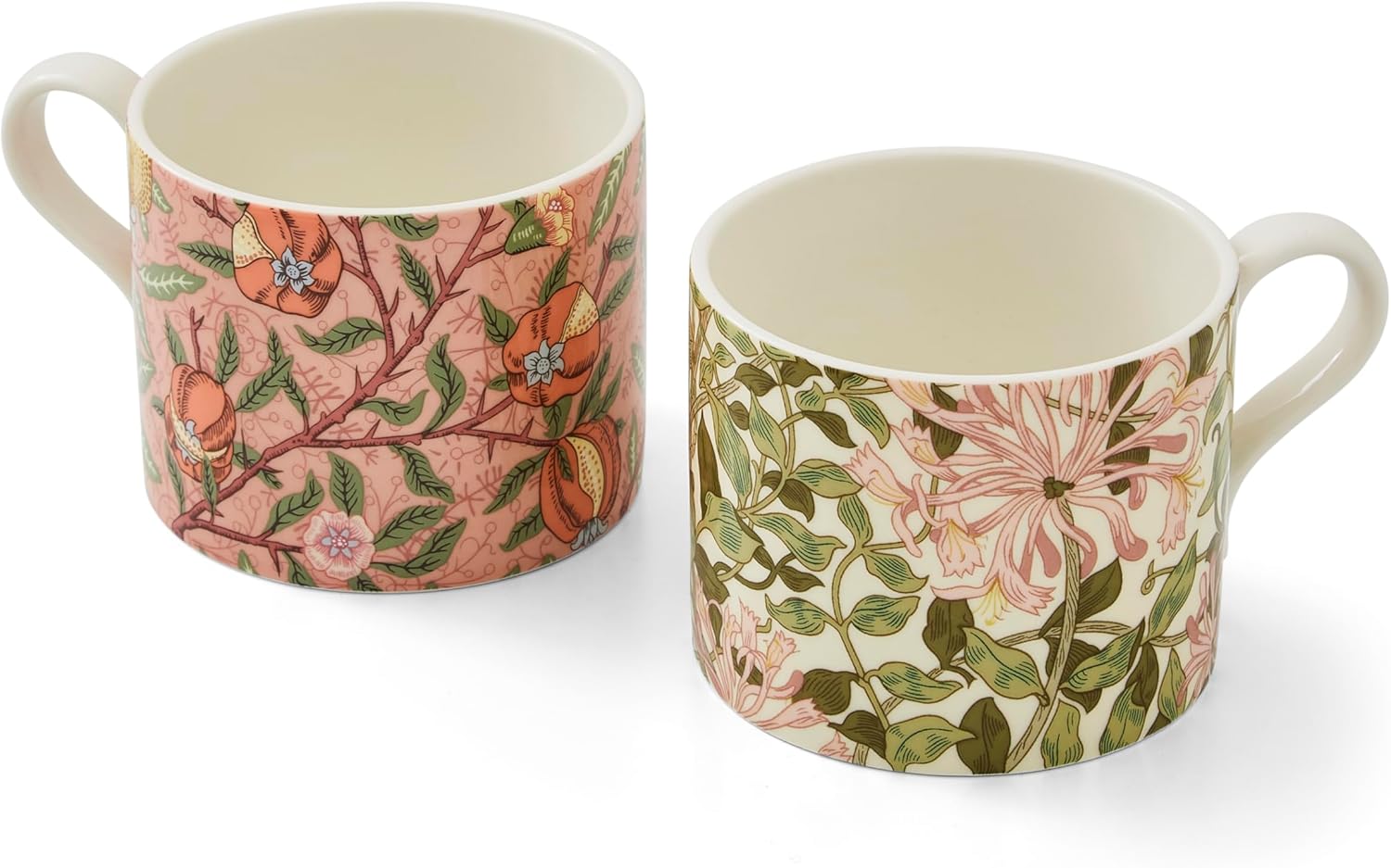 Portmeirion Group Morris & Co. Fruit and Honeysuckle Set of 2 Mugs
