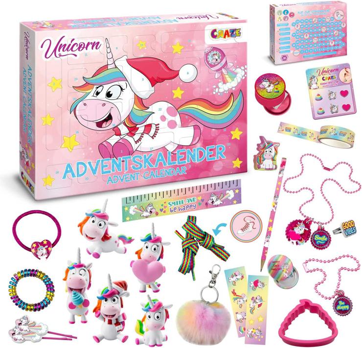 Craze Advent Calendar, Christmas Calendar for Girls and Boys, Toy Calendar