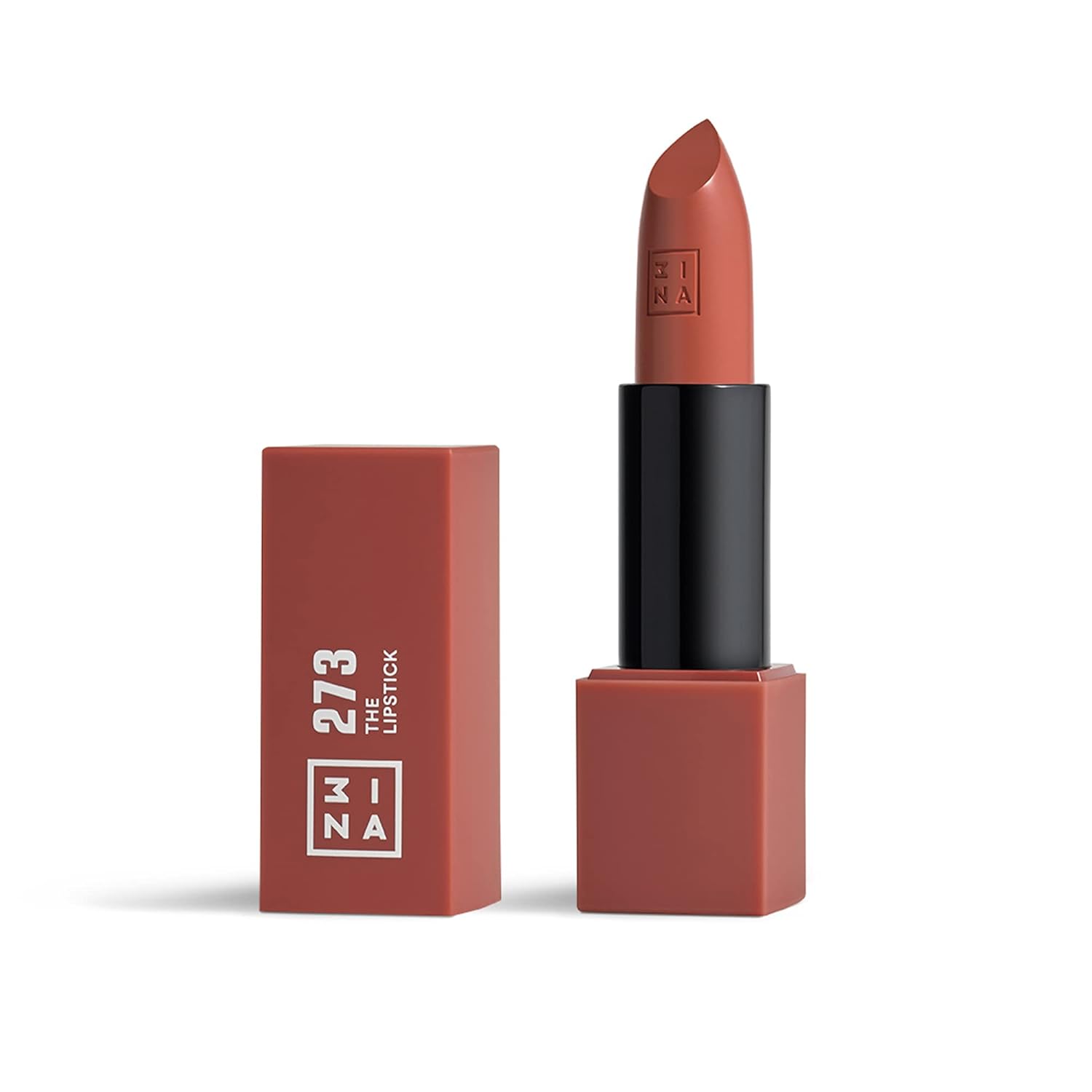 3ina make -up - The Lipstick 273 - Light Bordeaux Red Lipstick - Matte Lip Pen with Vitamin E And Shea Butter - Long -Lasting Highly Pigmented Cream - Vanilla fragrance - Vegan - Cruelty Free