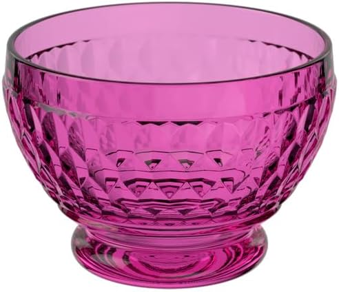 Villeroy & Boch Boston Berry Dessert Bowl, Purple, Dishwasher Safe, Colorful Bowl, Snack Bowl, Extraordinary Bowl, Fruit Bowl, Crystal Glass