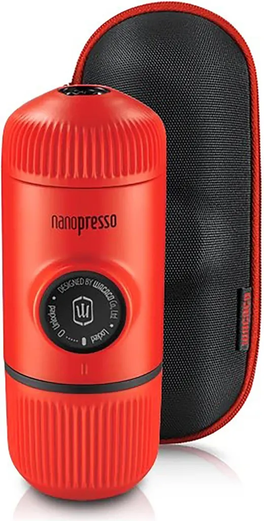 Wacaco Nanopresso Portable Coffee Maker Lava Red + Case