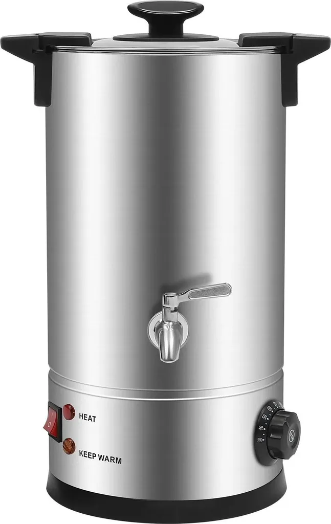 StarTech Wax melter for candles - Electric 10L melting pot - Temperature control - Adjustable thermostat - Model VIC-WBWB10 - Silver