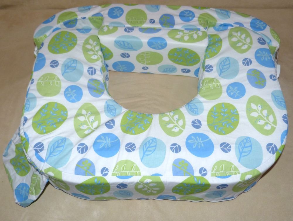 Mybrest friend American Baby Wild Twins Nursing Pillow, Green and Blue Leaf Pattern