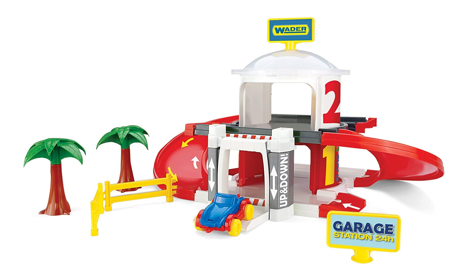 Wadder Waders Storey Garage With Lift Multi Coloured