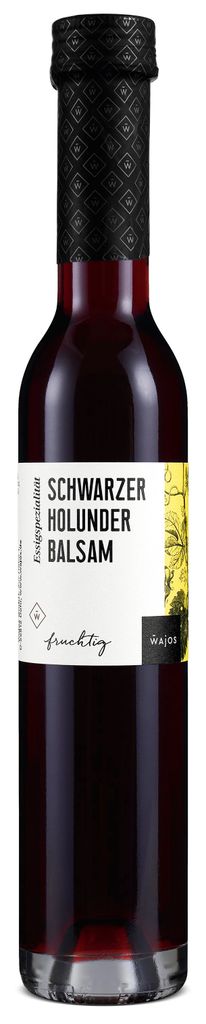 Wajos Genussmanufaktur Wajos Black Elderberry Balsamic Vinegar - Gourmet Vinegar for Salads, Dressings, Dips 250ml