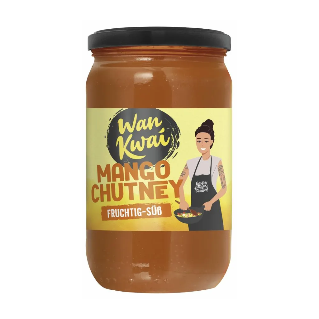 Importhaus Wilms/Impuls Wan Kwai Mango Chutney, sweet and sour preserved mango fruit, 850g