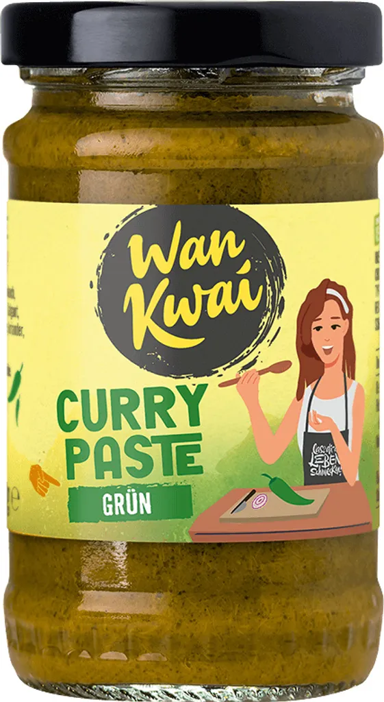 Importhaus Wilms/Impuls Wan Kwai Thai Curry Paste green with chilies and lemongrass 110g