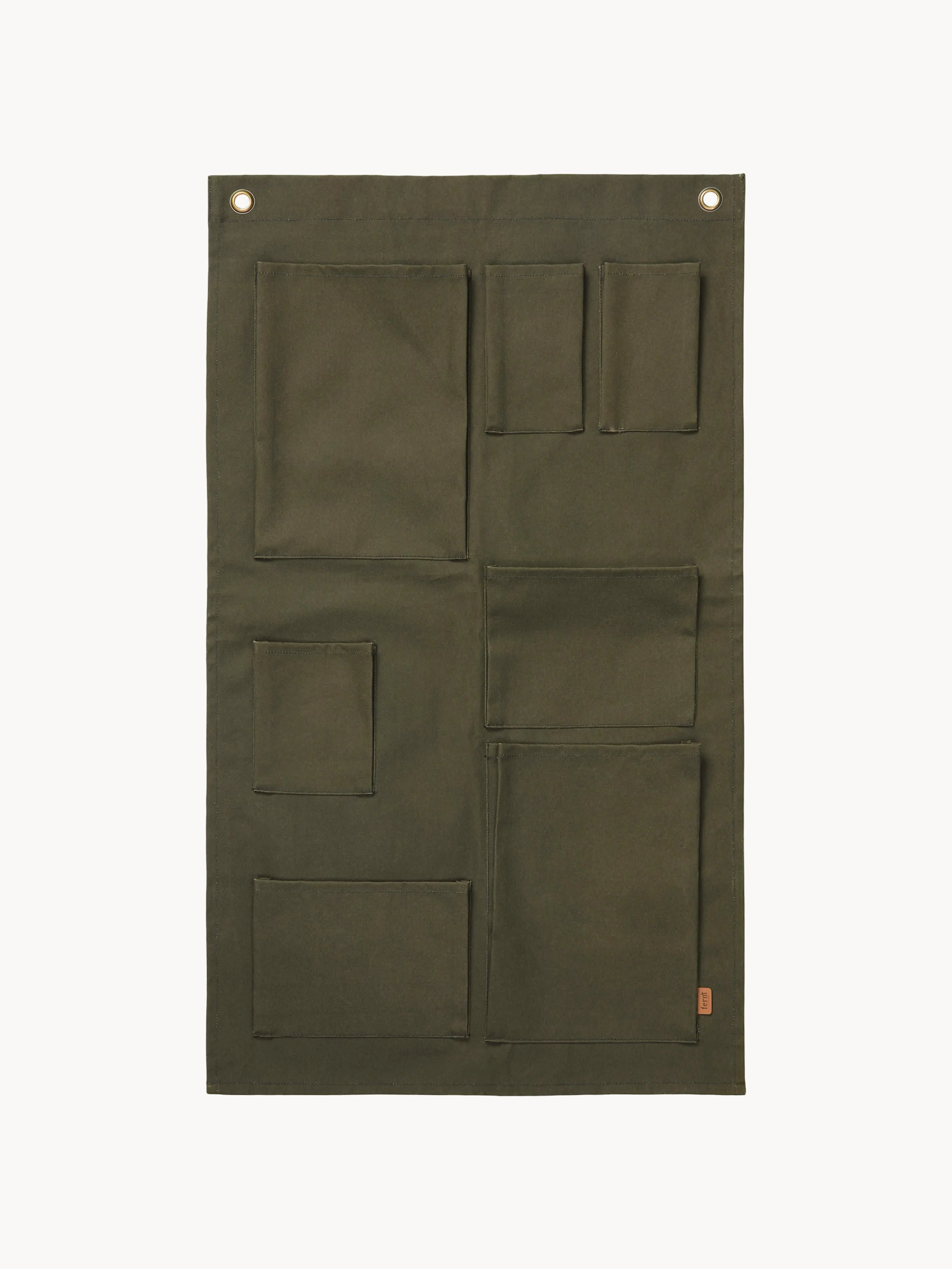 Ferm Living Bark wall organizer made from organic cotton